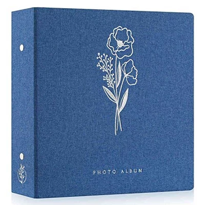 £29.26 • Buy Photo Album 6x4 Slip In, Linen Extra Large Capacity 1000 Pockets 10x15cm Blue