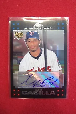 2007 Topps Chrome Minnesota Twins ALEXI CASILLA RC Rookie Autograph Auto! L@@K!  • $2.50