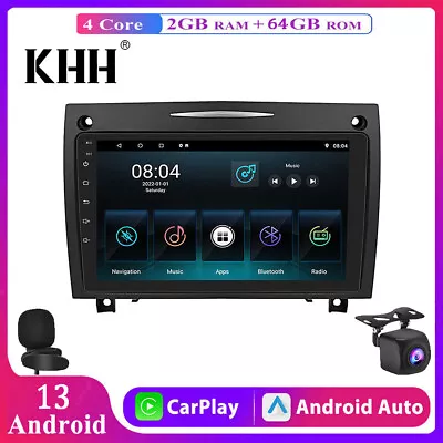 For MERCEDES BENZ SLK-R171 SLK350 64G Android 13 CarPlay Car GPS Radio Stereo  • $151.08