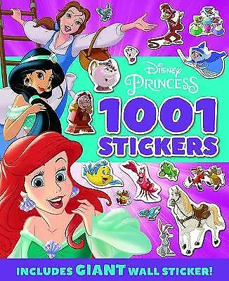 £5.95 • Buy NEW Disney PRINCESS 1001 STICKERS Inc GIANT WALL STICKER Belle  Ariel Cinderella