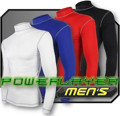 £14.99 • Buy Men's Compression Running Top PowerLayer Base Layer Long Sleeve T-Shirt