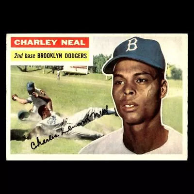 Charley Neal 1956 Topps Brooklyn Dodgers #299 *GM EX-EXMINT 26 • $6.50