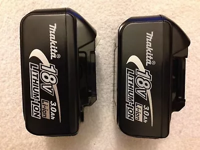 2 New Makita LXT 18 Volt 18V BL1830 3.0Ah Lithium Ion Batteries Li-ion • $91.29