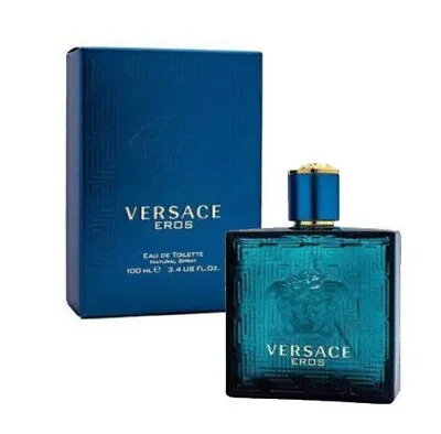 Versace Eros By Gianni Versace 3.4 Oz EDT Cologne For Men New In Box 100ml • $35.99