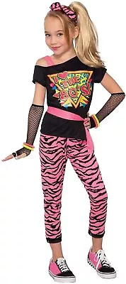 Totally I Love The 80s Wild Child Retro Girls Kids Costume Pop Star Large 12-14 • $27.95