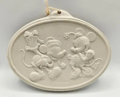 Disney Vintage Mickey And Minnie Mouse Ceramic Cookie Flip Mold 1998 Retired EUC • $28