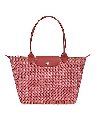 Longchamp Le Pliage Large Microknit Nylon Tote Shoulder Bag ~NIP~ Antique Pink • $195