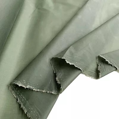 100% COTTON CANVAS WAX FABRIC Outdoors Quality Oilskin Jackets Clothing Tents • £6.99