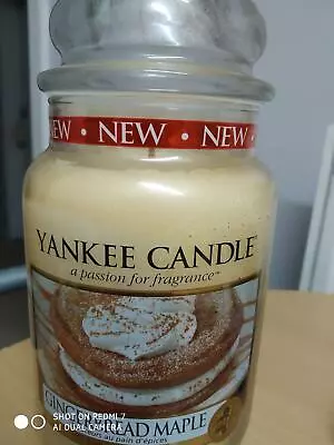 Yankee Candle Large Jar 'gingerbread Maple' - New & Unused • £36