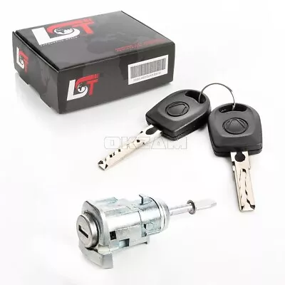 Locking Cylinder Door Lock Key Front Left Lock For VW Golf IV 4 1J • £18.12