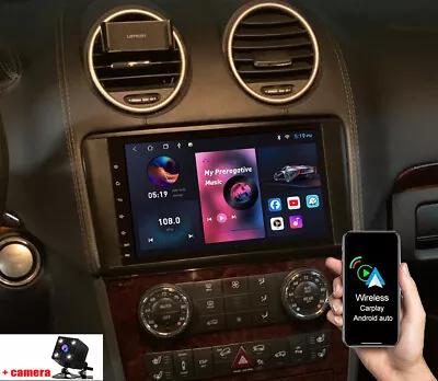 For Mercedes Benz W164 ML500 GL350 GL450 Apple Carplay Radio Android 12 GPS NAVI • $148.52