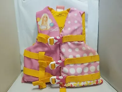 Barbie Life Jacket ~ Kids/ Child ~ 30-50lb ~ Stearns Brand ~ Type III PFD ~  • $12.88