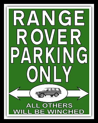 Range Rover Parking Only Off Road Jeep Metal Plaque Tin Sign Others Listed  635 • £6.99