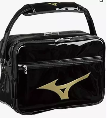 Mizuno JAPAN Football Volleyball Baseball Enamel Shoulder Bag 33JS8212 Black G • $63.48