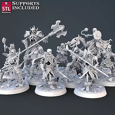 Skeleton Set DnD Legion Terrain Scenery Tabletop Miniatures 28mm Frostgrave • $16.95