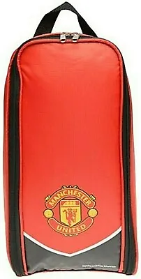 £12.95 • Buy Manchester United Fc Football Shin Pad Boot Bag Kids School Gym Pe Kit Bootbag 