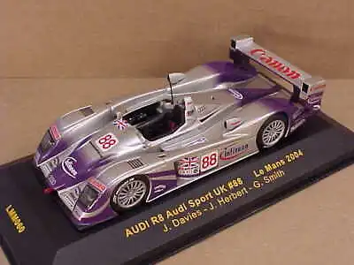 IXO #LMM060 1/43 Diecast Audi R8 '04 LeMans Audi Sport UK - Canon - Infineon #88 • $34.95