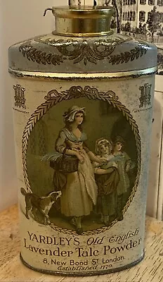 Vintage Yardley's Old English Lavender T Alc Powder Tin / Can - Talcum - London • $19.95