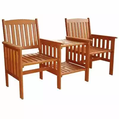 Kingfisher 2 Person Wooden Garden Bench - Love Seat & Table • £147.99