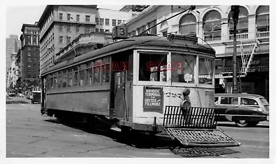 2cc386 Rp 1948 Sf Market Street Railway Car #227 On Sutter And Market • $8.99