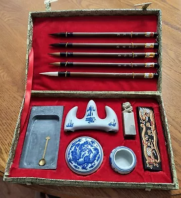 Vintage Chinese/Japanese Calligraphy Set • $49.95