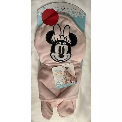 Disney Baby Sweetheart Minnie Mouse Hooded Towel NWT • $8.25