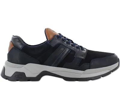 CAMEL ACTIVE Cirrus Men's Low Shoes Leather Blue 21233246-C67 Lace Up Shoes • £68.72