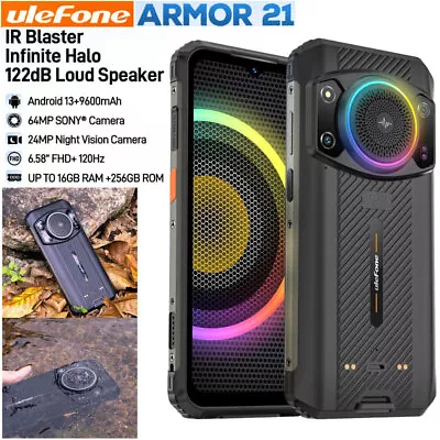 Ulefone Armor 21 4G Rugged Phone Android 13 Mobile Big Speaker Night Cam Unlock • $469.33