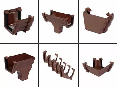 FloPlast Niagara Ogee Brown Gutter Fittings Brown Ogee FloPlast Gutter Parts  • £5.72