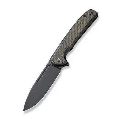 Civivi Voltaic Folding Knife Black SS/Green Micarta Handle 14C28N C20060-3 • $75