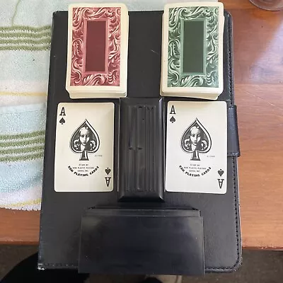 Vintage KEM Plastic Playing Cards  2-Deck Set With Case *Complete* • $19