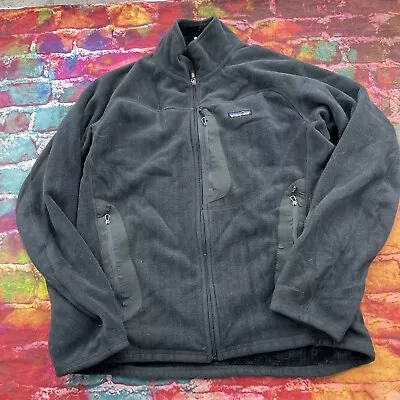 Patagonia Mens Slate Long Sleeve Zipped Pockets Fleece Full-Zip Jacket Sz M G42 • $28