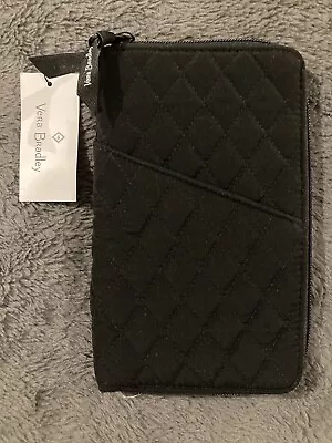 Vera Bradley Quilted Microfiber Family Travel Wallet - Classic Black - NWT! • $26