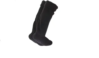 Ladies & Mens Plain Wellington Boot Fleece Socks Welly Liners Festival Adults • £5.99