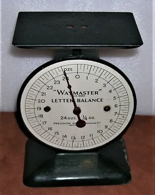 Vintage 1960's Era British Made WAYMASTER Letter Balance Scale  24OZs X 1/4OZ. • $14.99