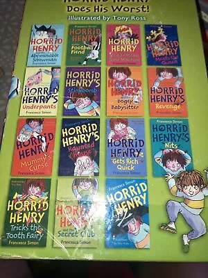 Horrid Henry Does His Worst! 15 Book Box Set In VGC Francesa Simon Tony Ross • £12