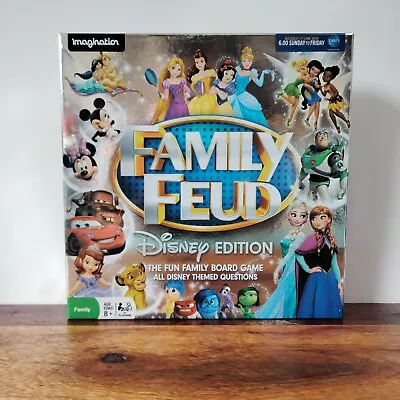 Family Feud Disney Edition Family Board Game Disney Themed 'As New' • $29.90