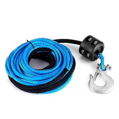 3/16  X50' 7000LBS Synthetic Rope Winch + Cable + Stopper 4WD ATV UTV SUV Jeep • $31.34