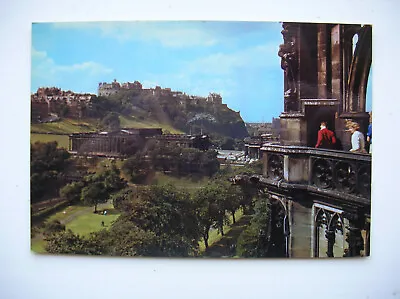 Edinburgh Castle Postcard - From Scott Monument. (J Arthur Dixon) • £2.79