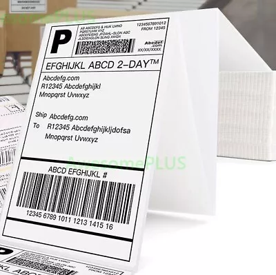 4x6  Direct Thermal Blank Labels Fanfold Stickers Shipping Packing Address Tags • $28.95