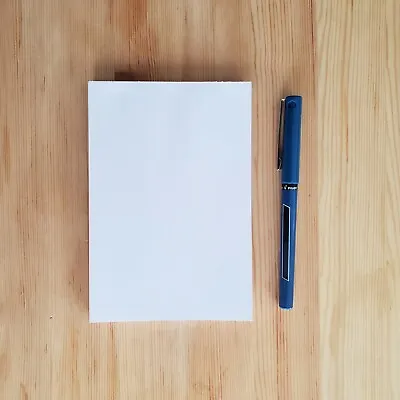 4 X 6 Blank Notepads - 60# Opaque Paper - 60 Sheets Per Pad (5 Pack) • $24