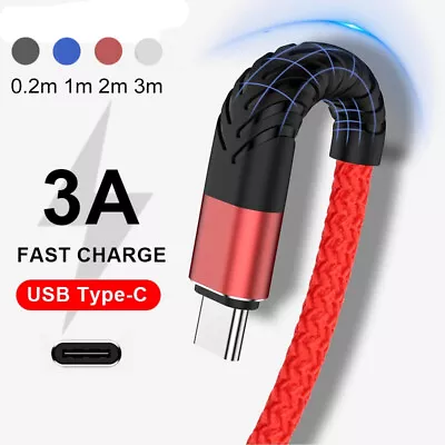 $7.58 • Buy USB C Type C Charger Cable Fast Charging Lead For Samsung S8 S9 S10 S20 S21 S22