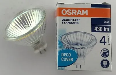 Osram 12v 35W Dichroic MR16 GU5.3 Halogen Bulb 51MM M281 35 Watt 44865 WFL • £5.40