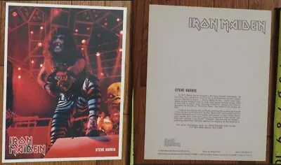 1984 Iron Maiden Steve Harris Original 8 X 10 Fan Club Glossy Promo Photo • $84.91