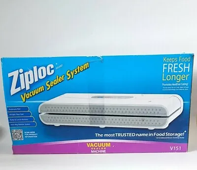 $34.99 • Buy NEW: ZIPLOC Vacuum Sealer System V151 Open Box All Original Packaging Never Used