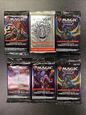 Magic The Gathering Adventures In The Forgotten Realms Booster Packs 5 Set 1 Clt • $26