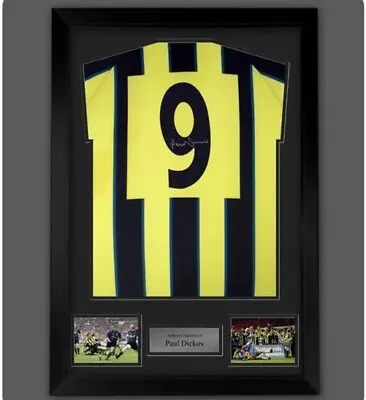 Fantastic Paul Dickov Hand Signed Framed Manchester City Shirt £99 With COA • £99