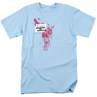 Army Of Darkness S Mart Name Tag T Shirt Mens Licensed Retro Movie Light Blue • $17.49