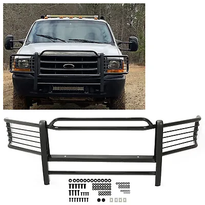 $207.90 • Buy BLK Steel Grille Grill/Brush/Headlight Guard For 99-07 Ford F250/F350/F450/F550