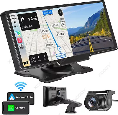 4K 10.26  Touch Dash Camera Cam For Carplay Android Auto Dual Car Recorder AUS • $140